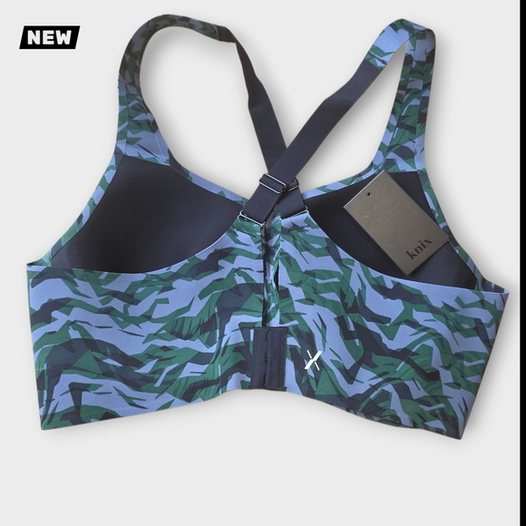 Knix Blue and Green Camouflage Sports Bra NWT (BRA11) - Picture 3 of 8